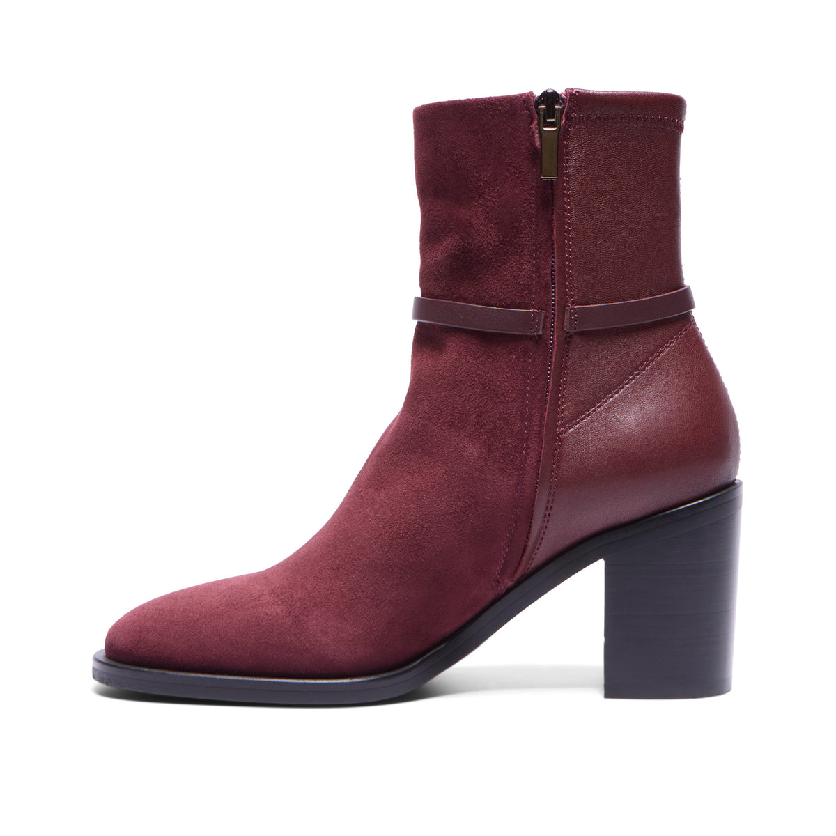 Pradalago Bordo Suede Ankle Boot