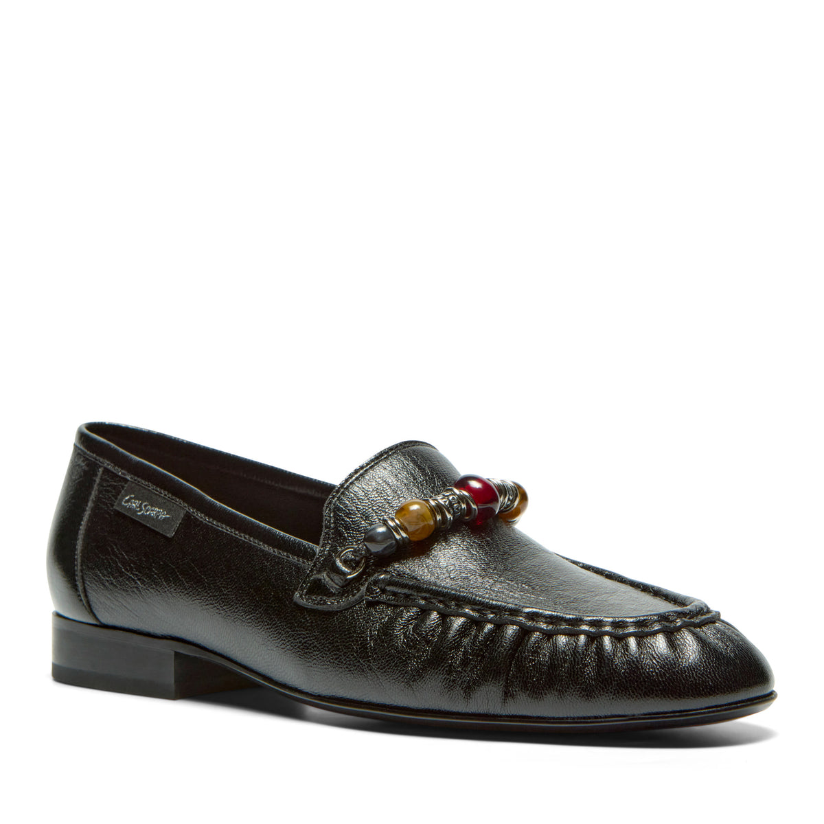 Magno Black Leather Loafer
