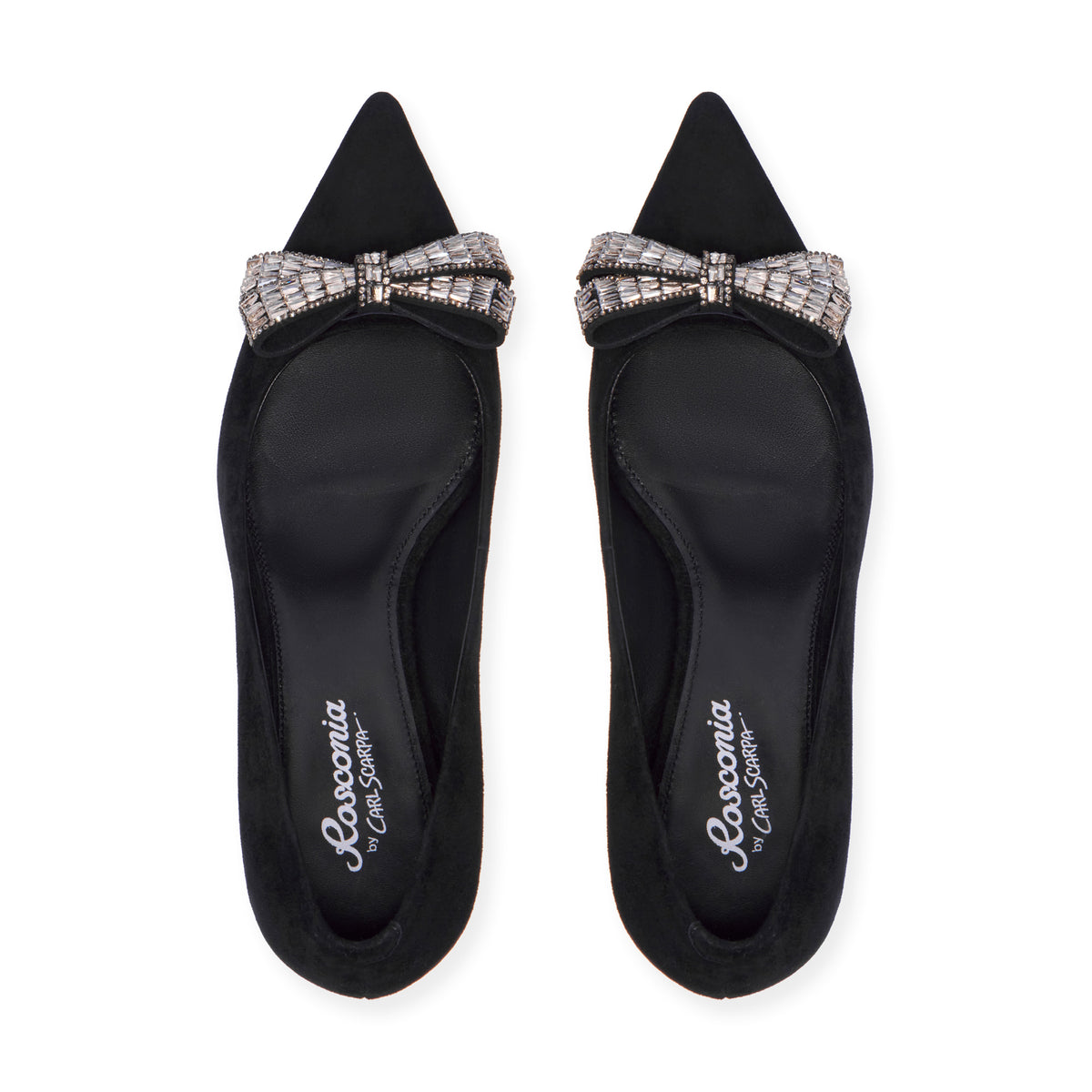Folgarida Black Suede Court Shoe