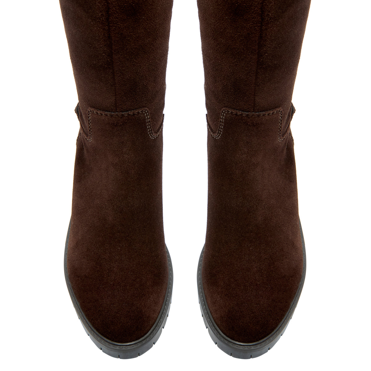 Ritzo Brown Suede Knee High Boots