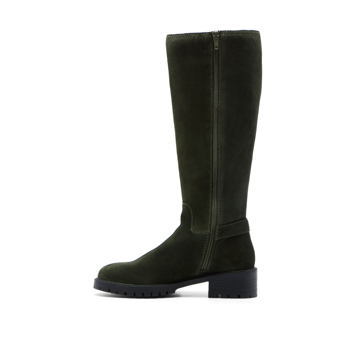 Ritzo Green Suede Knee High Boots
