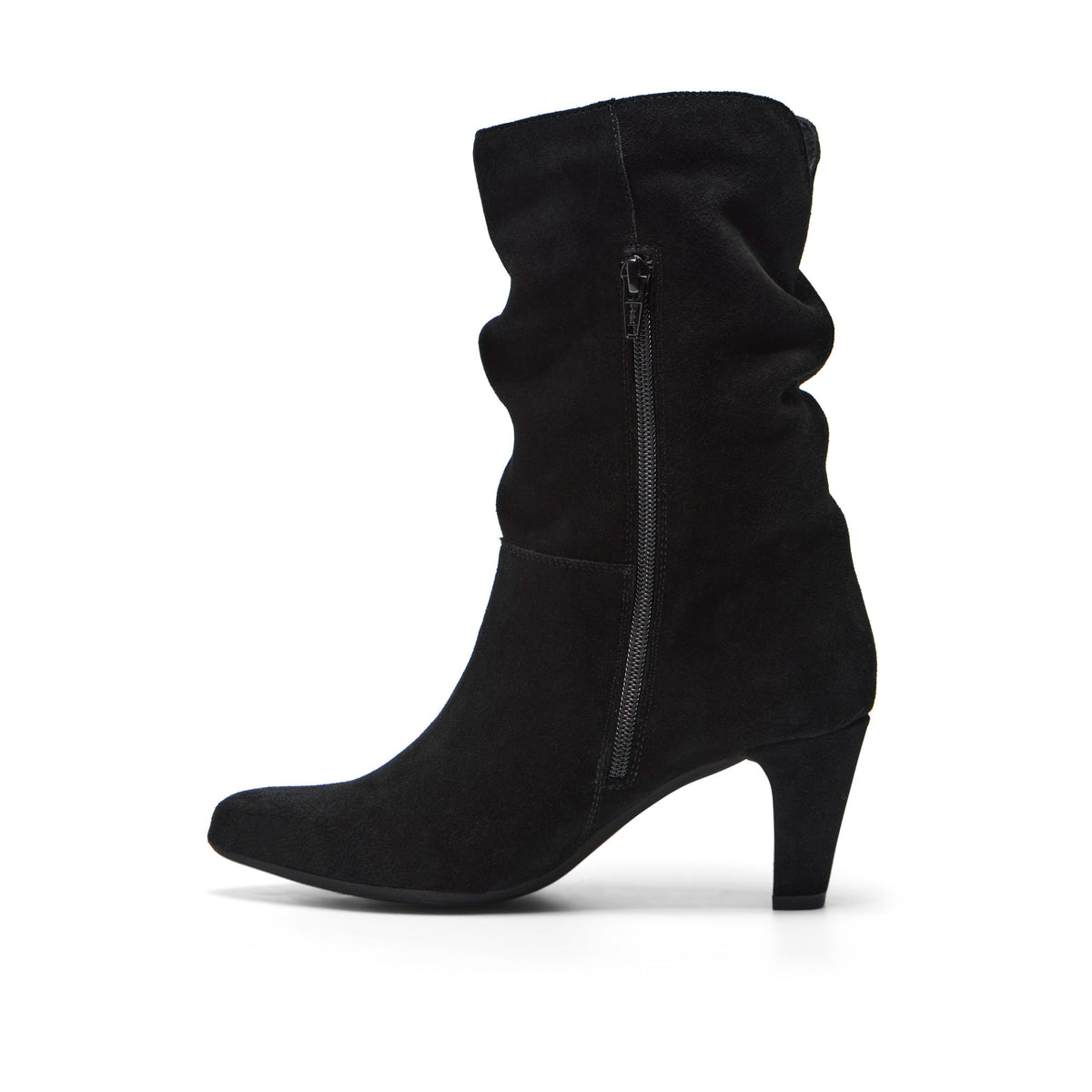 Olivetti Black Suede Ankle Boot