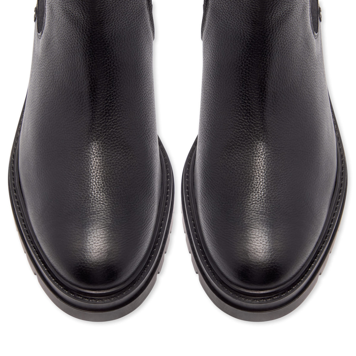 Tullia Black Leather Ankle Boot
