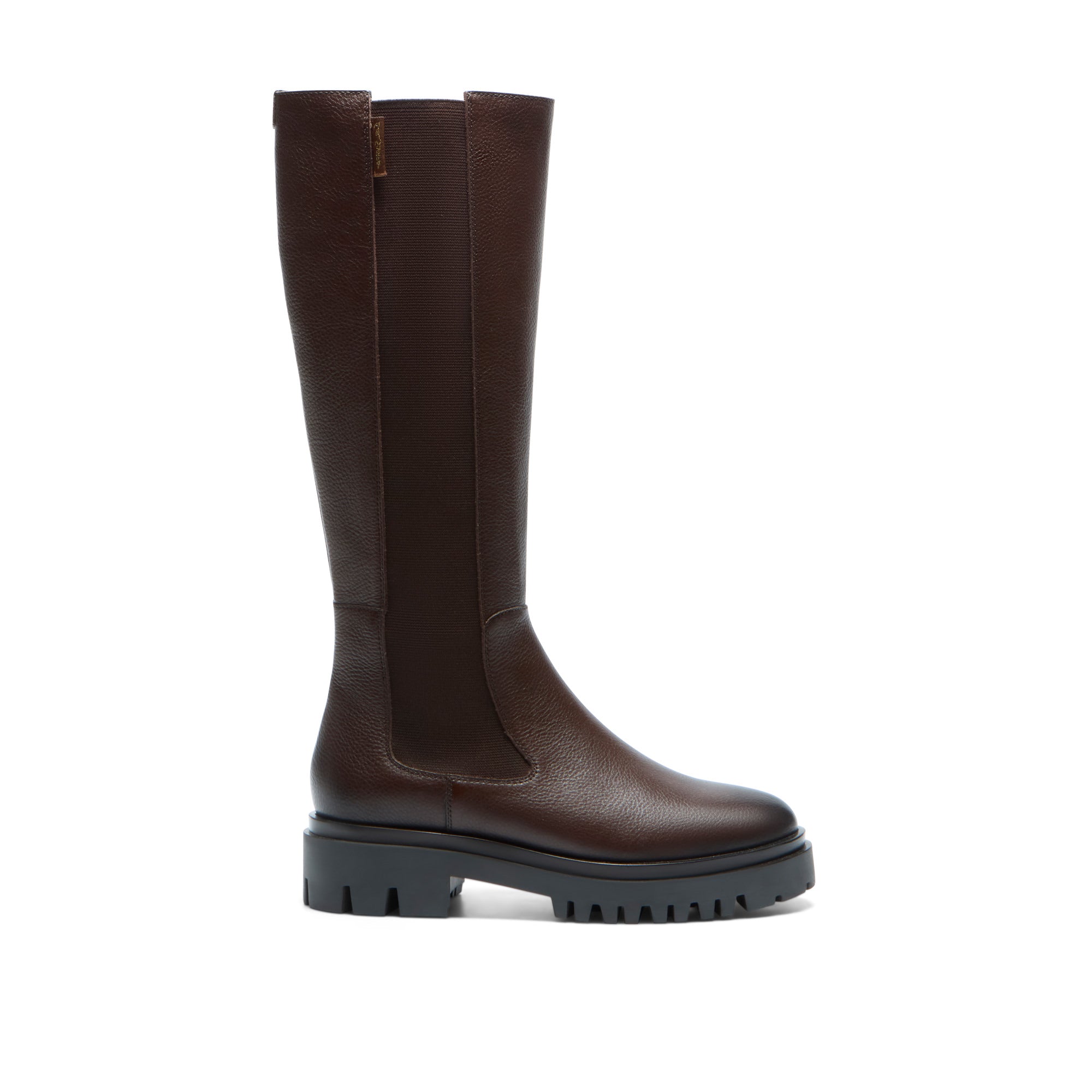 Dobbiaco Brown Leather Knee High Boots