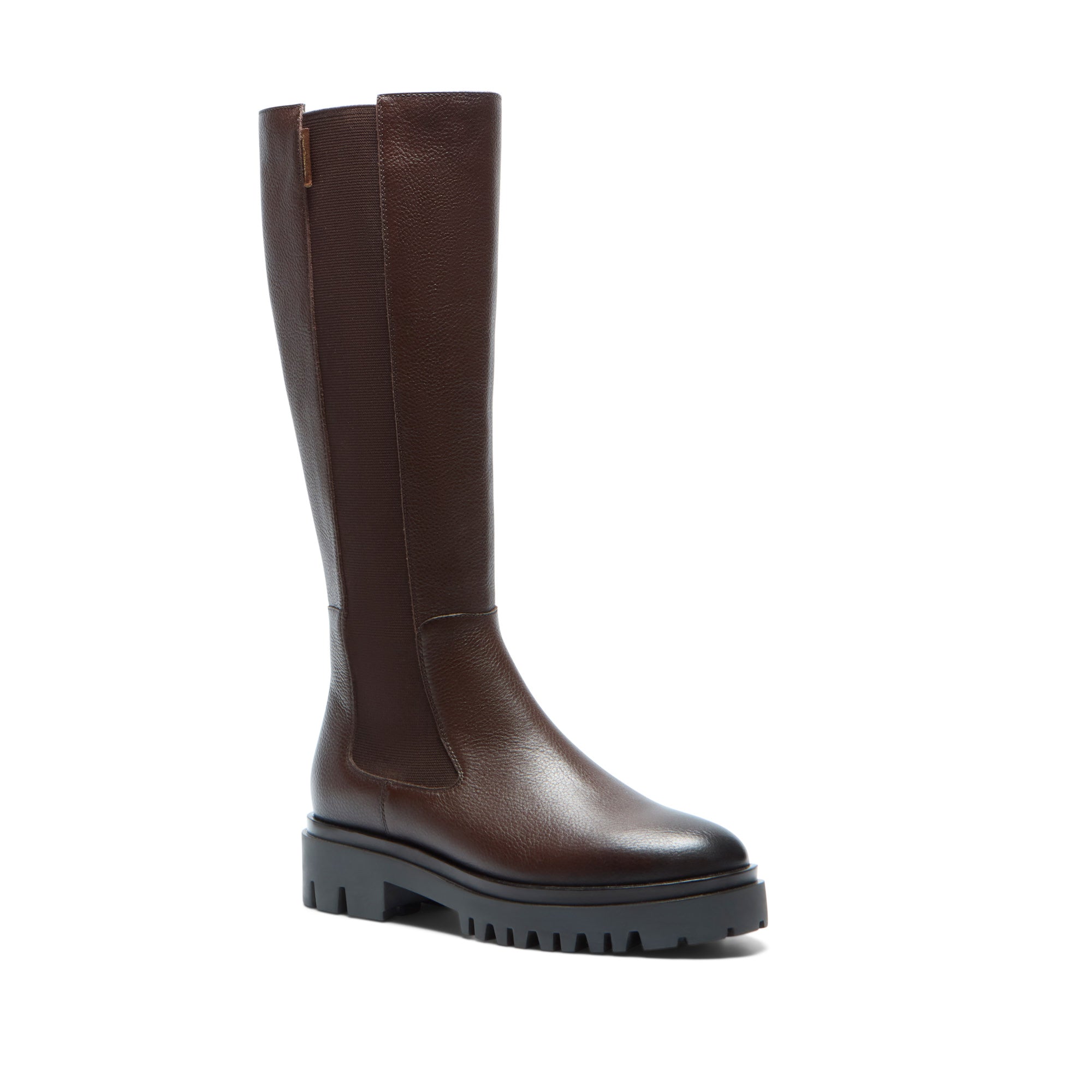Dobbiaco Brown Leather Knee High Boots