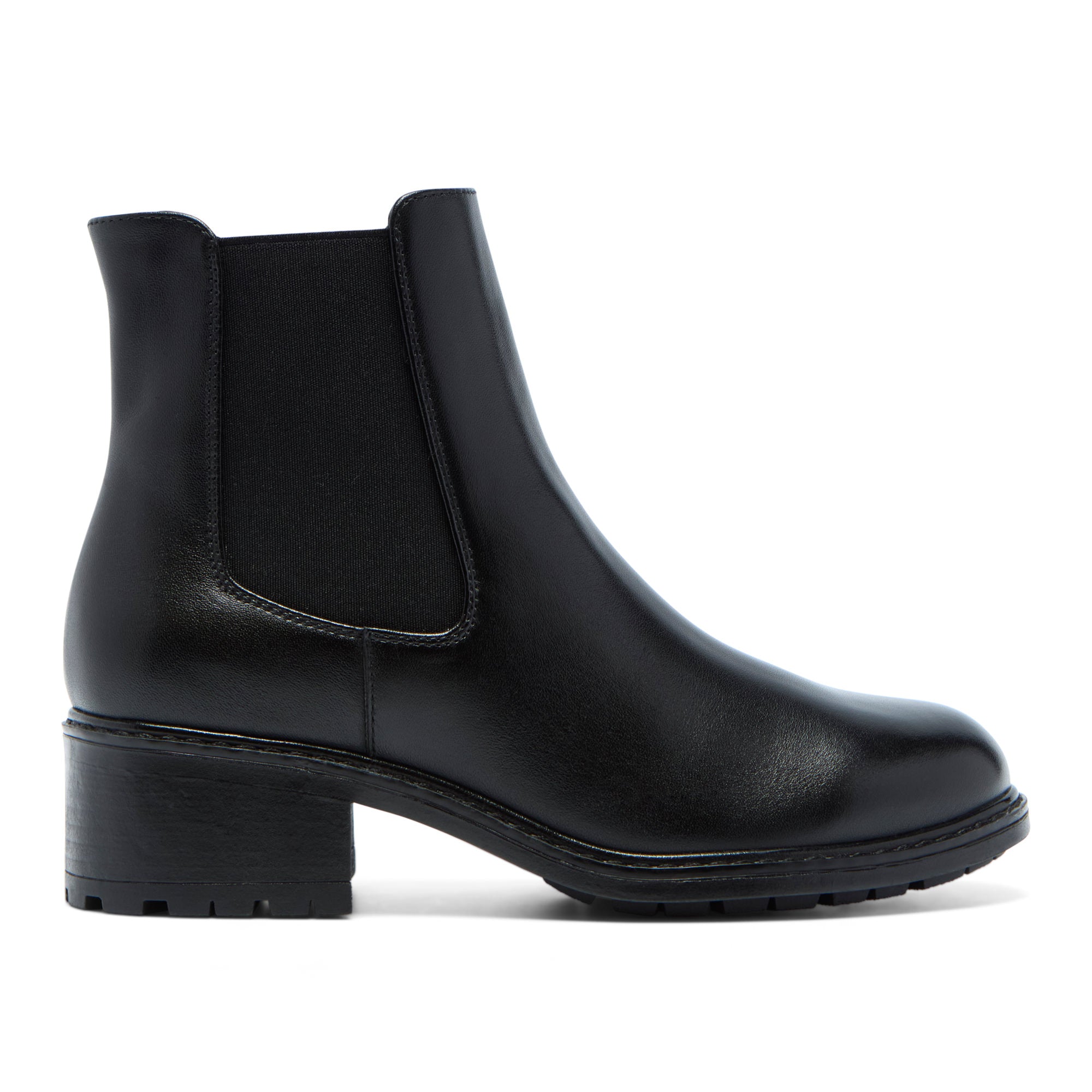 Rabatana Black Leather Ankle Boot