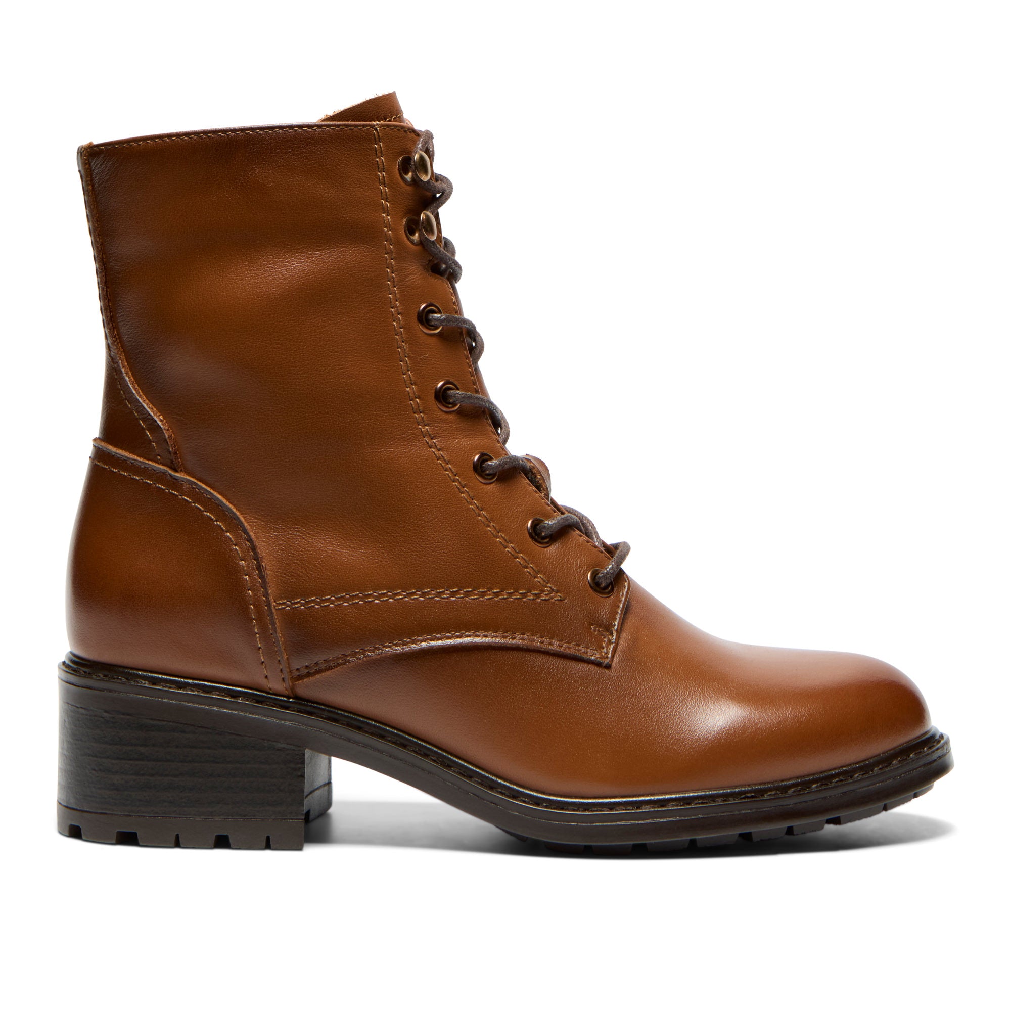 Ostana Tan Leather Ankle Boot