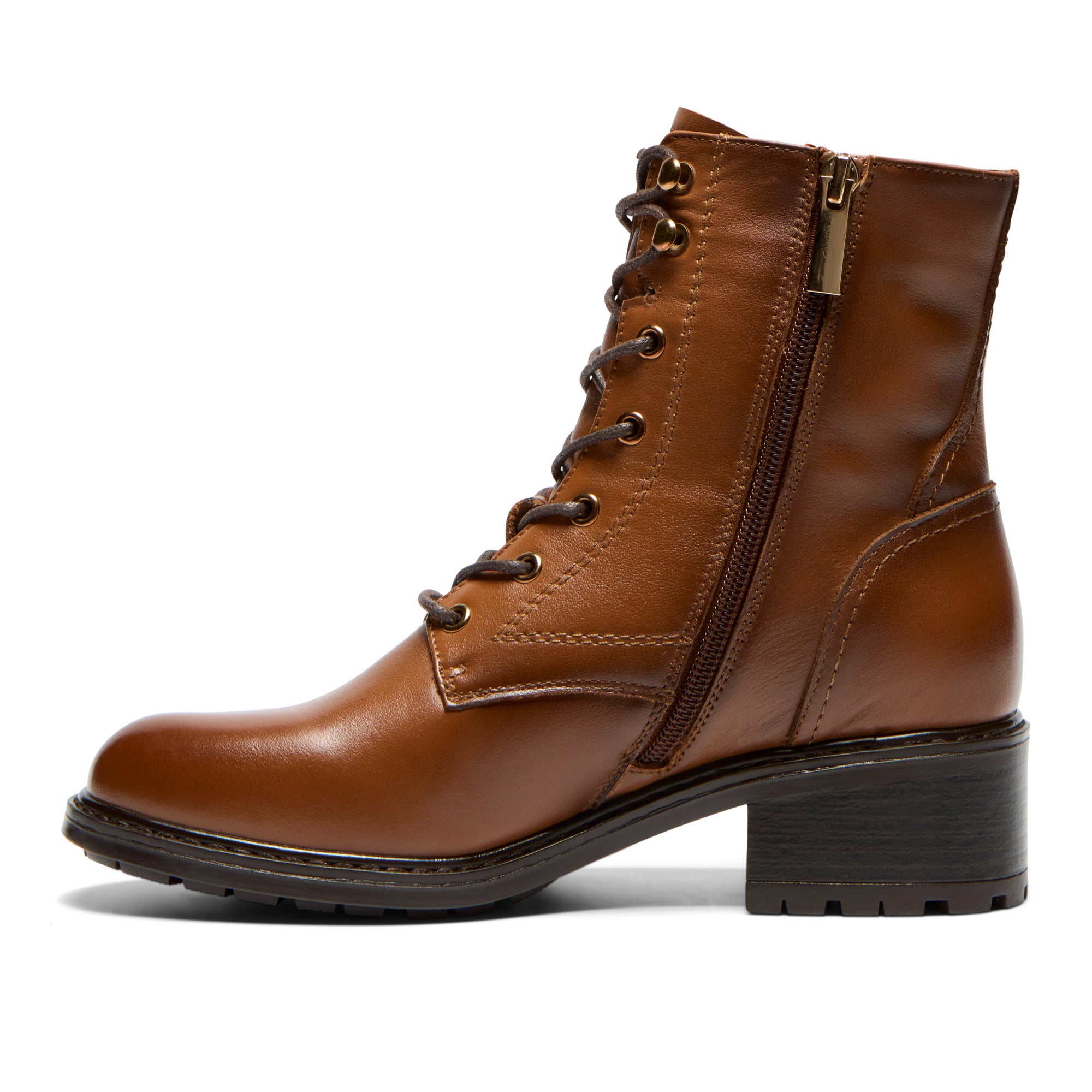 Ostana Tan Leather Ankle Boot