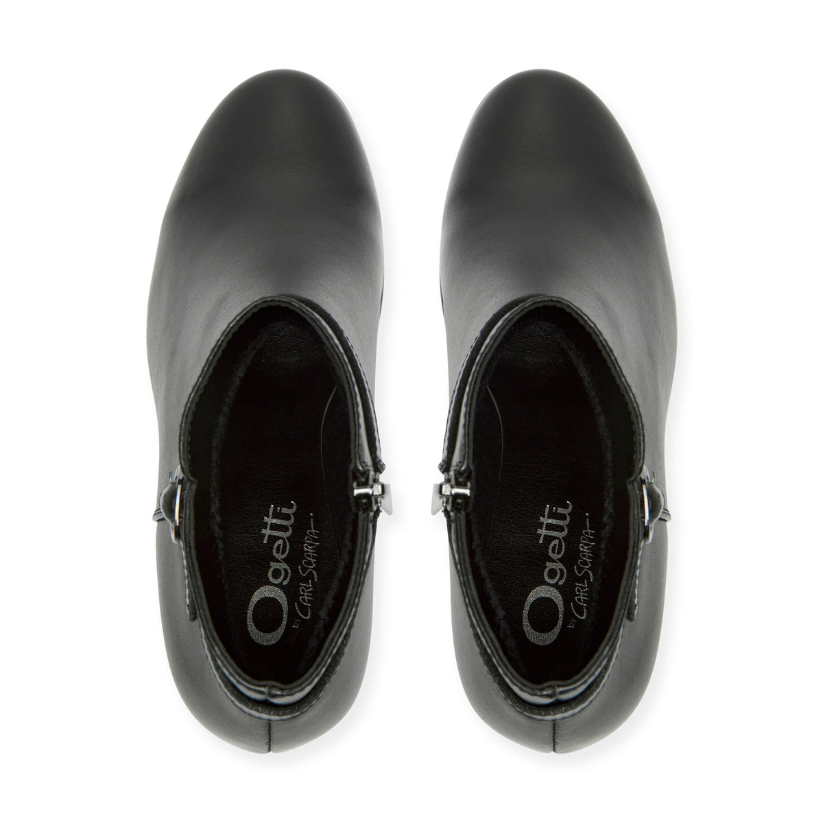 Tursi Black Leather Ankle Boot