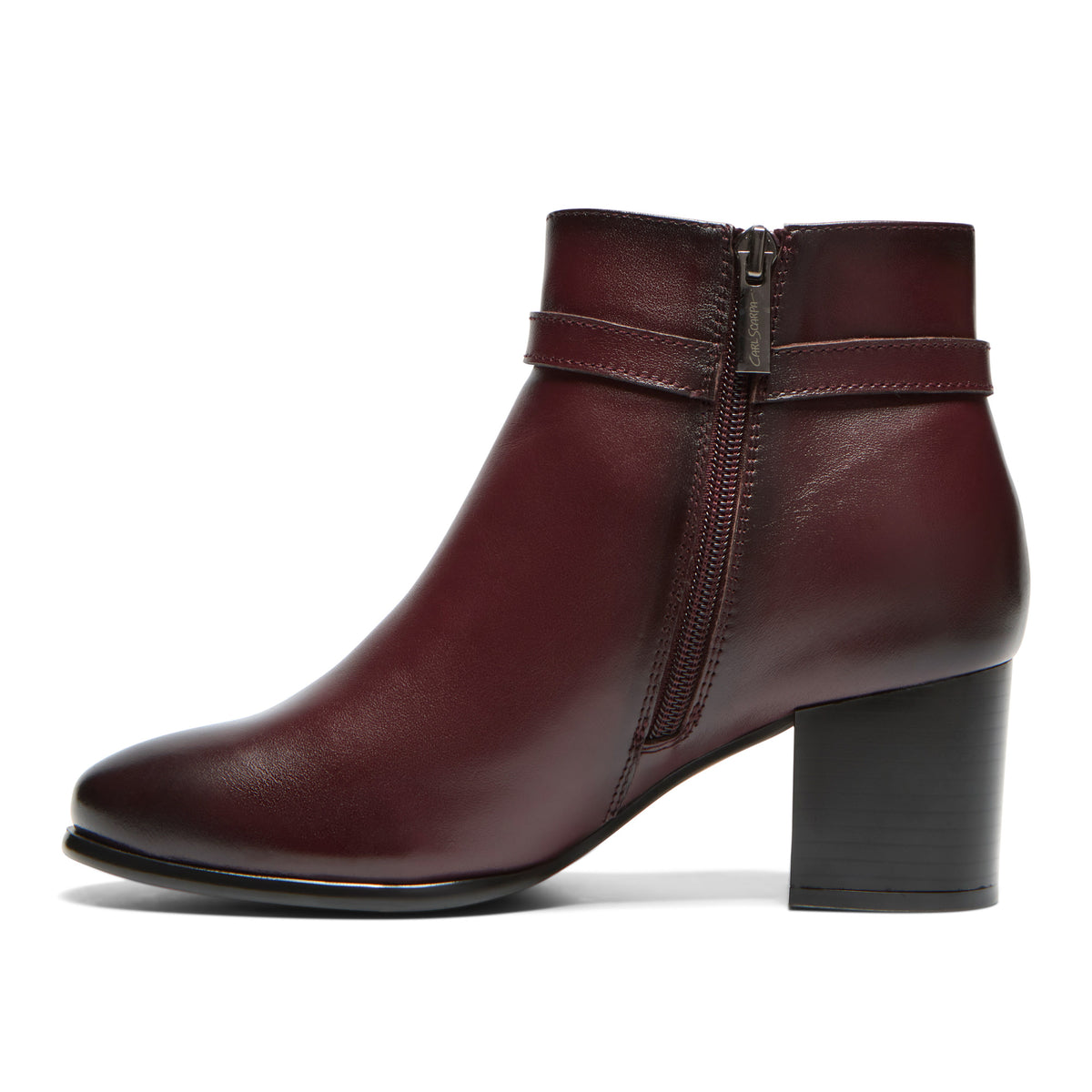 Tursi Bordo Leather Ankle Boot