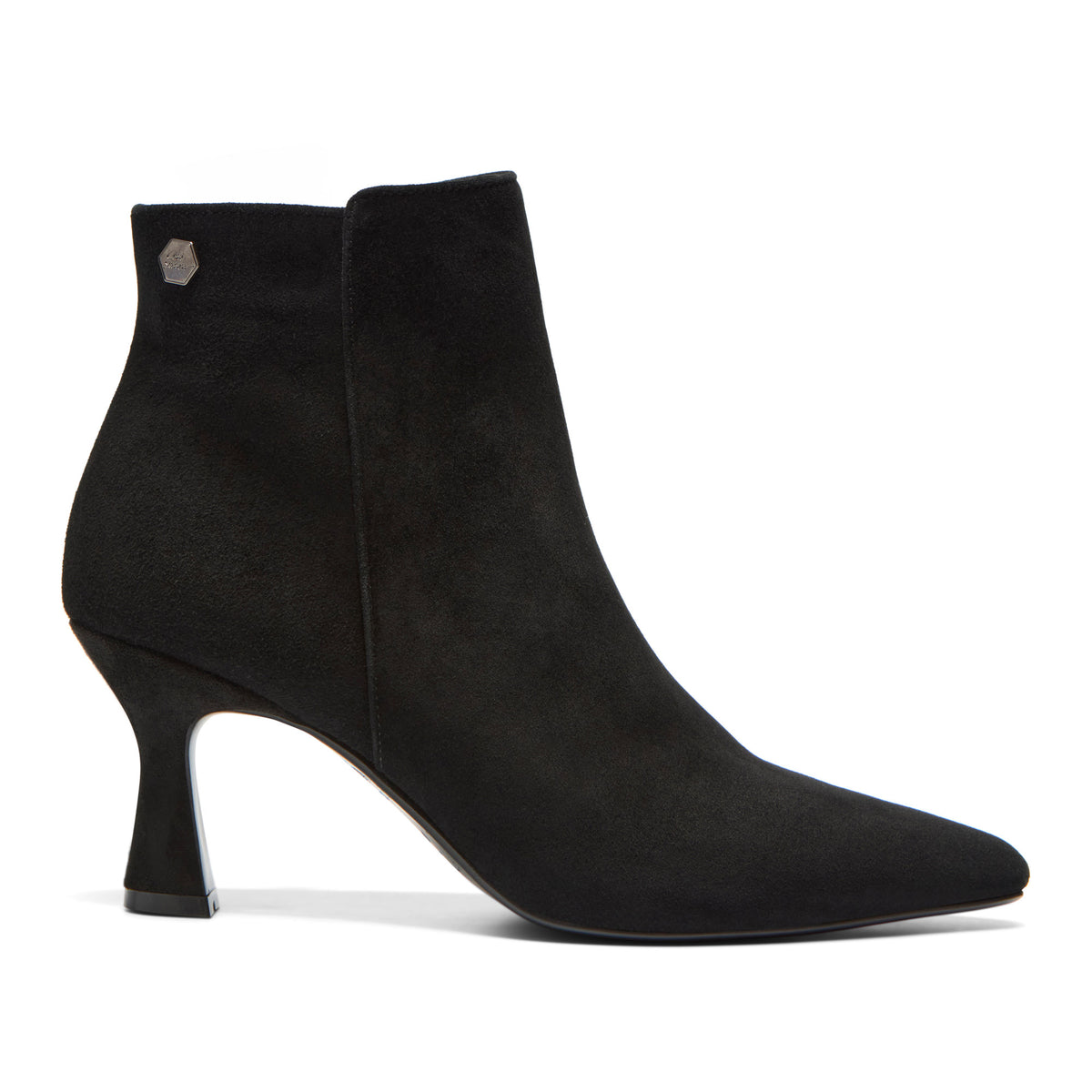 Trentina Black Suede Ankle Boot