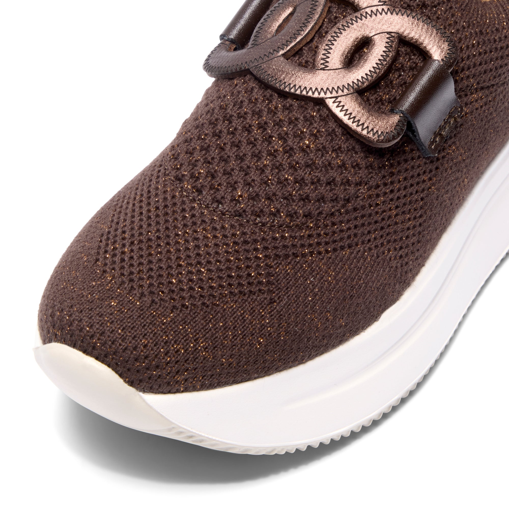 Caliagri Brown Knit Chunky Loafer