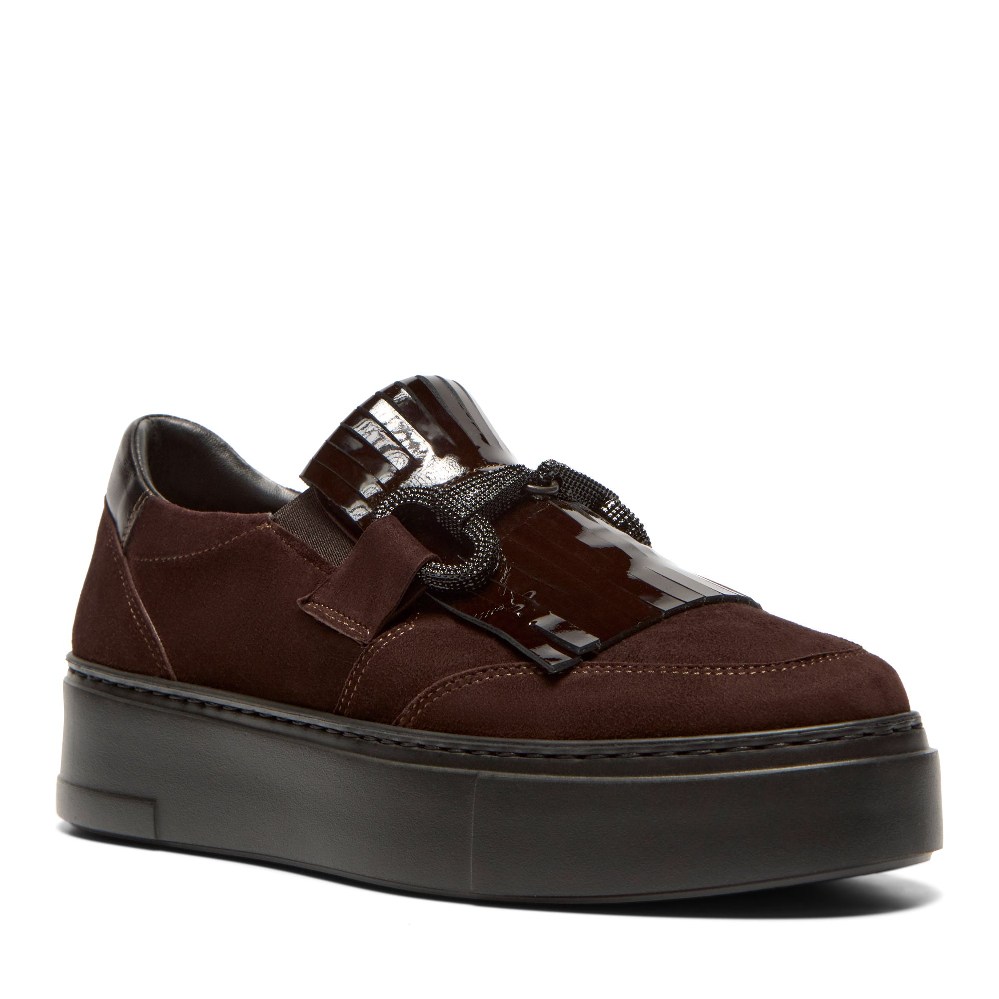 Mortine Brown Suede Loafer