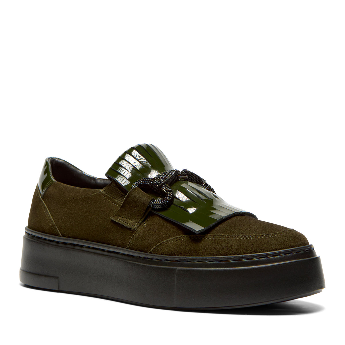 Mortine Green Suede Loafer