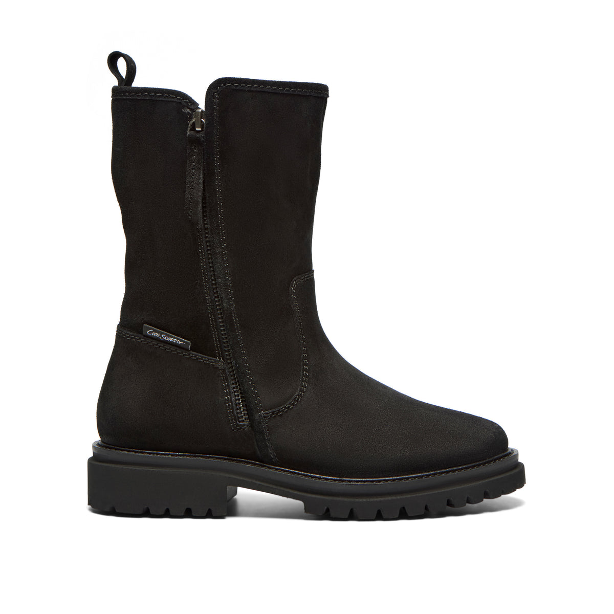 Venini Black Suede Ankle Boot