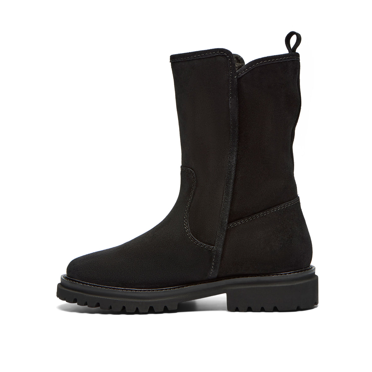 Venini Black Suede Ankle Boot