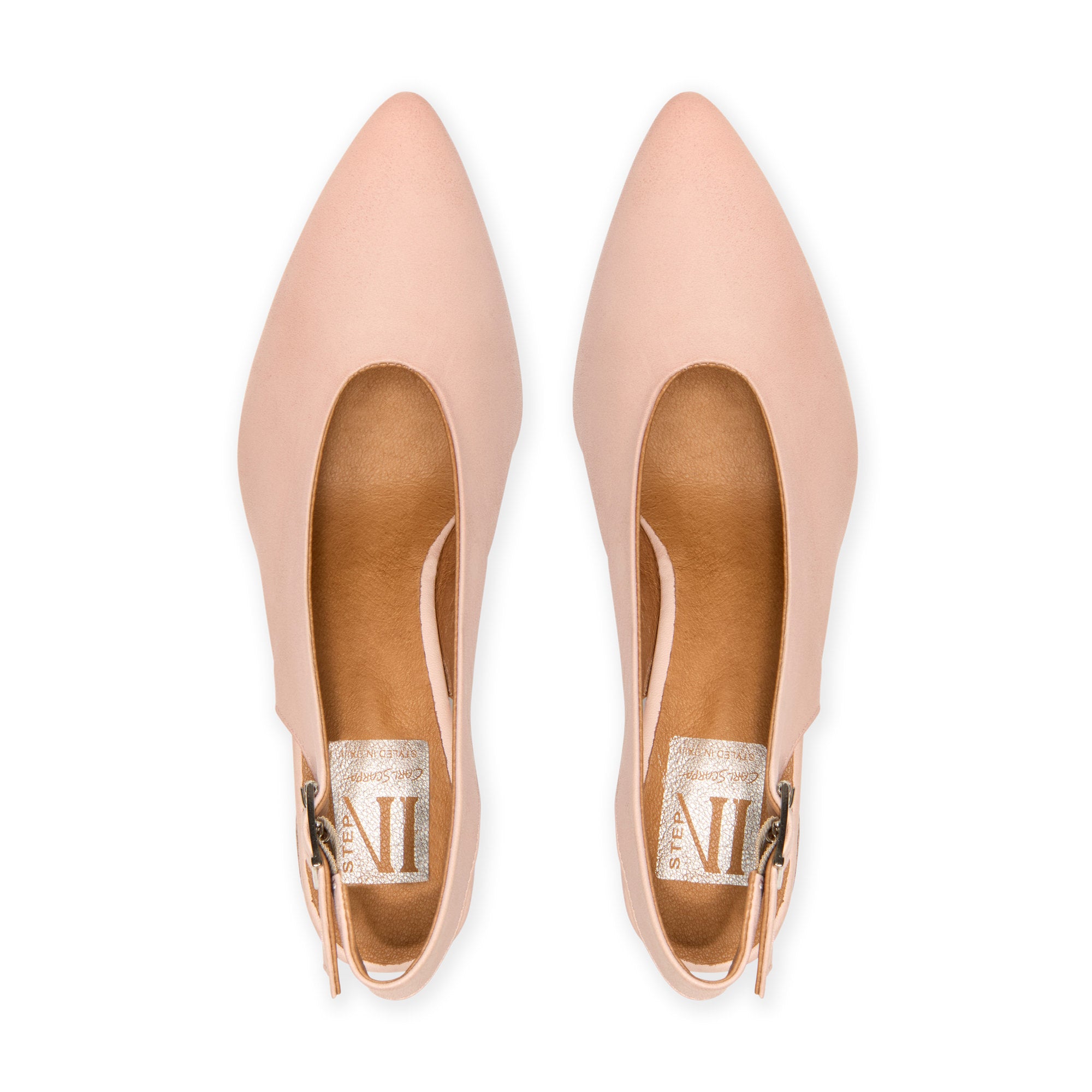 Costana Blush Slingback Block Heel
