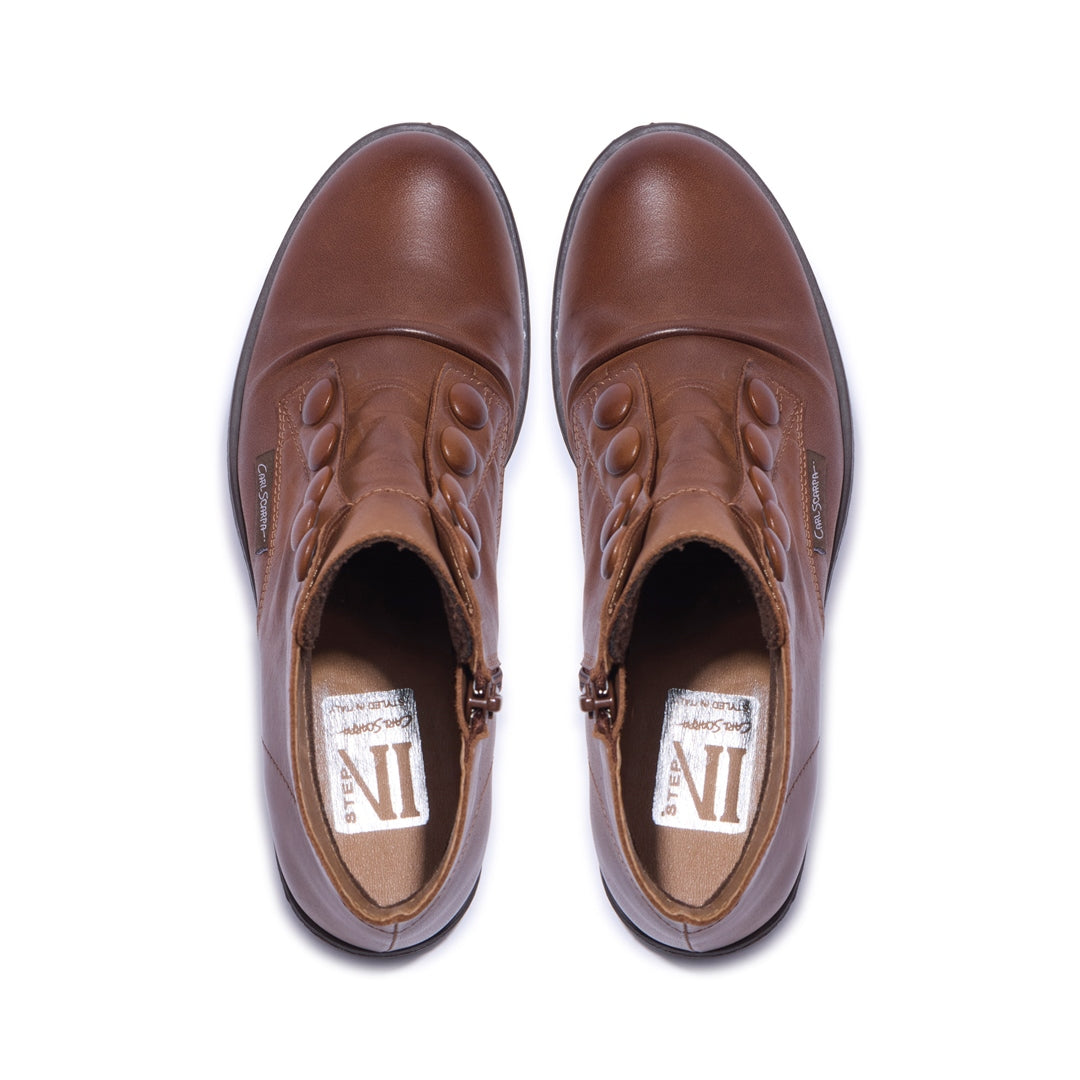 Ester Tan Leather Ankle Boots