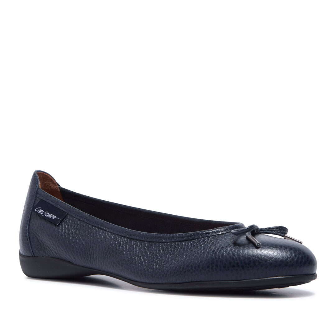 Hosanna Navy Leather Loafers