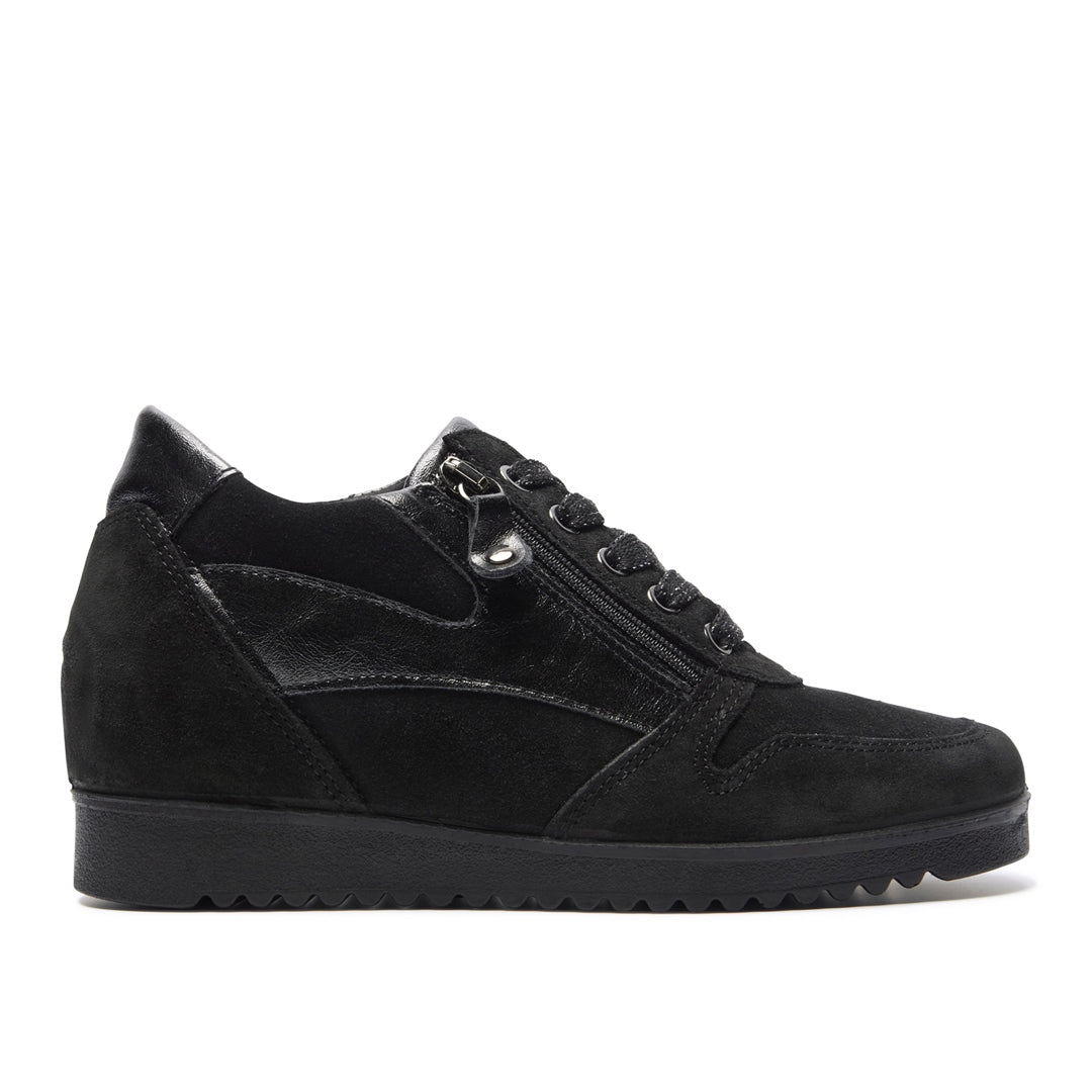 Nemoli Black Leather Trainers
