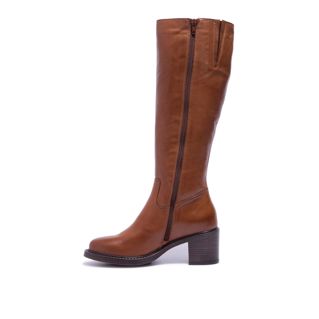 Recetto Tan Leather Boots