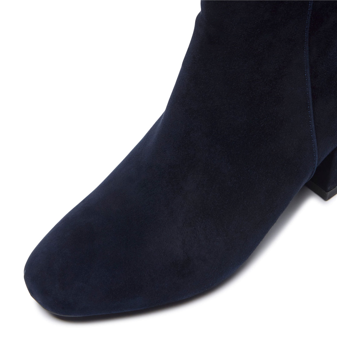 SARTINA NAVY SUEDE ANKLE BOOTS