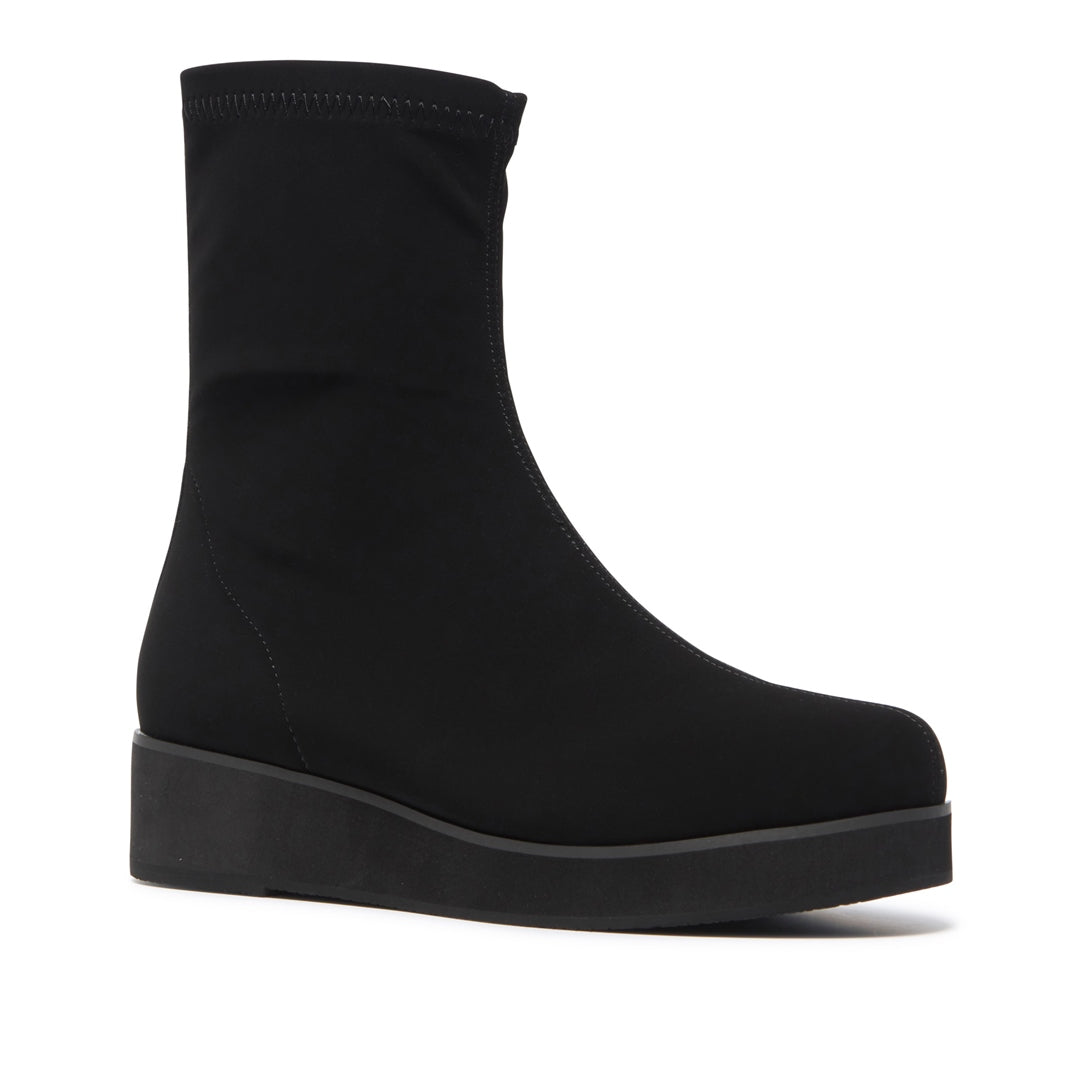 Spiazzo Black Stretch Ankle Boots
