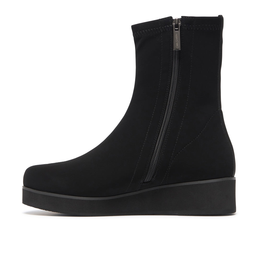 Spiazzo Black Stretch Ankle Boots
