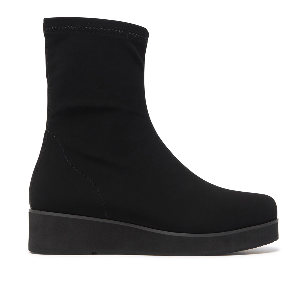 Spiazzo Black Stretch Ankle Boots