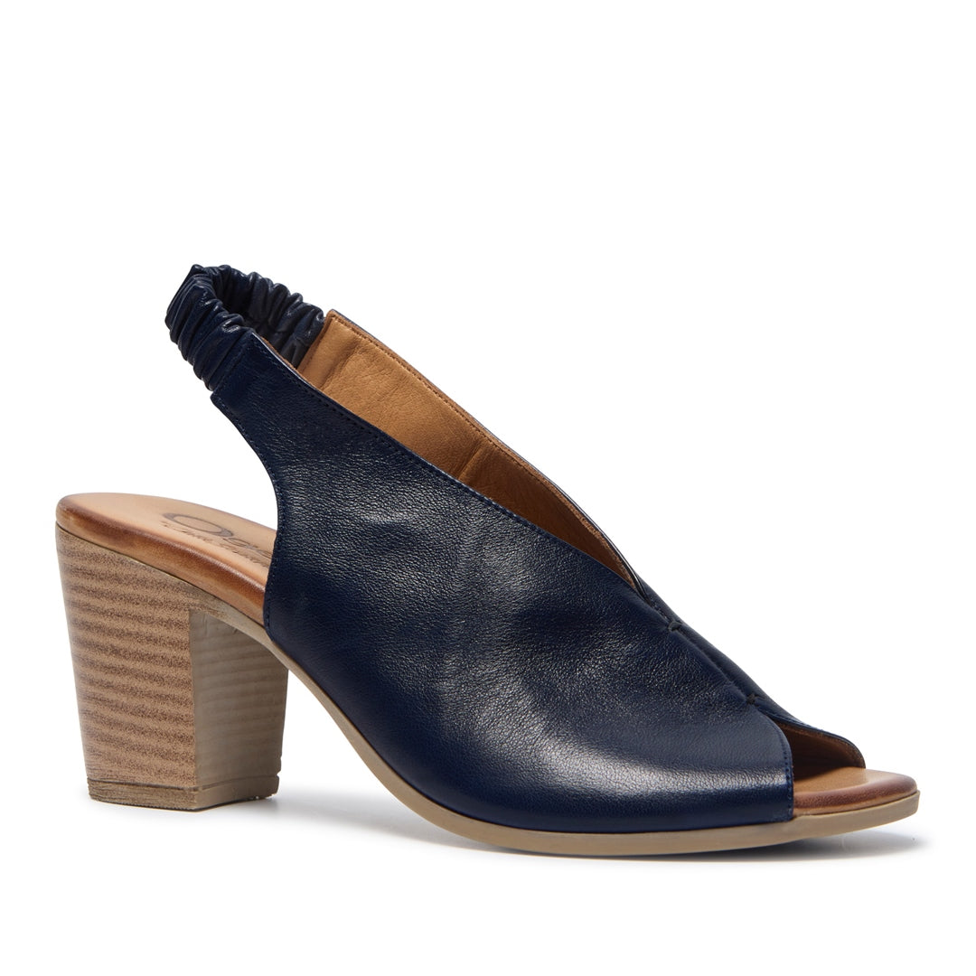 Buttercup Navy Leather Sandals
