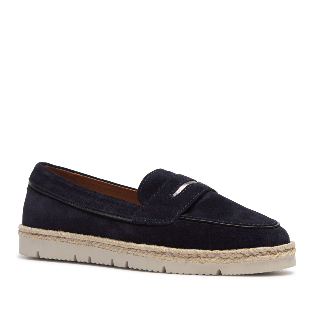 Tamino Navy Suede Loafers