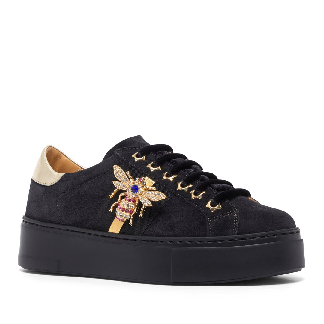 Racelli Navy Suede Trainers