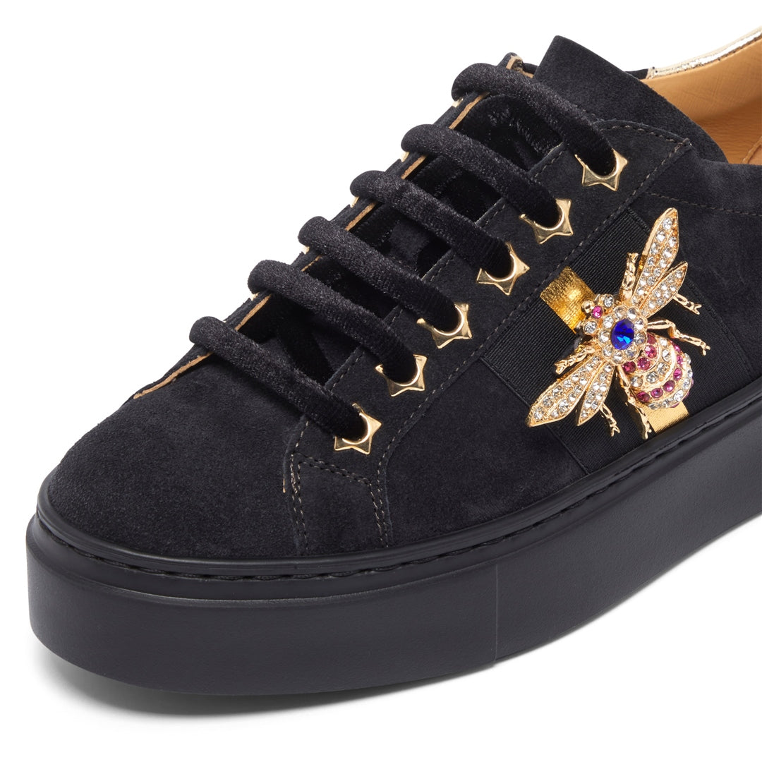 Racelli Navy Suede Trainers