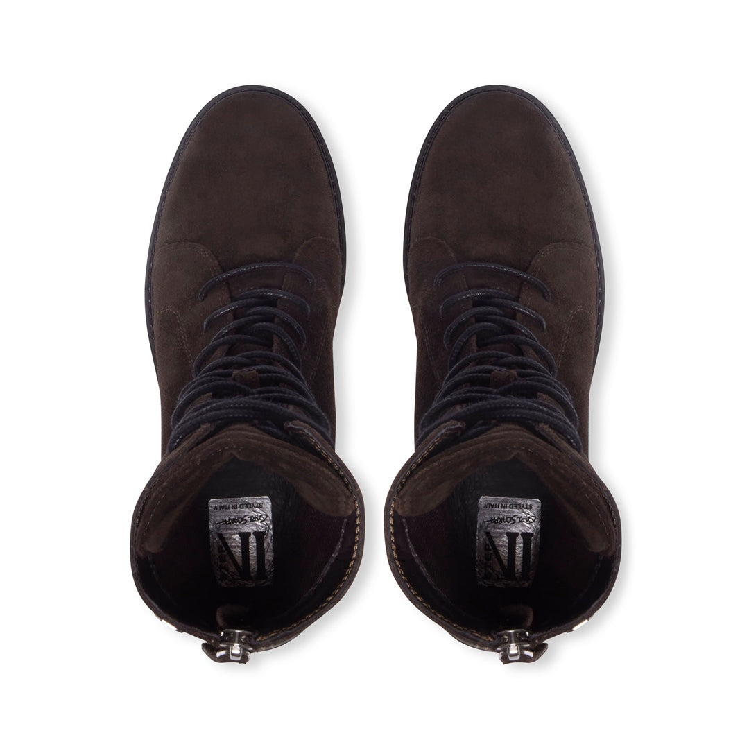 Caminetto Brown Suede Ankle Boots
