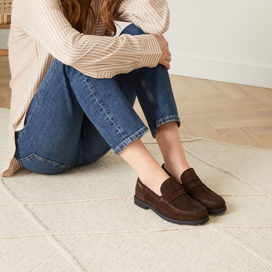 Centesimi Brown Suede Loafers