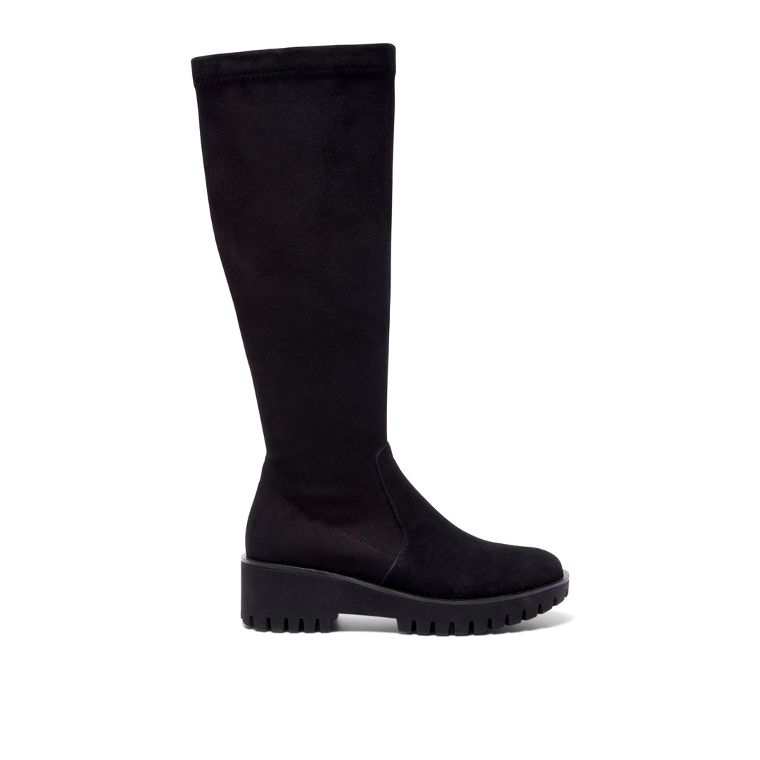 Chiara Black Suede Boots