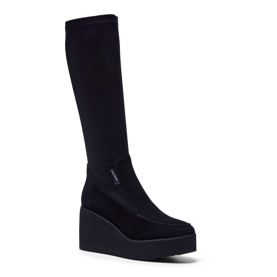 Costina Black Suede Boots