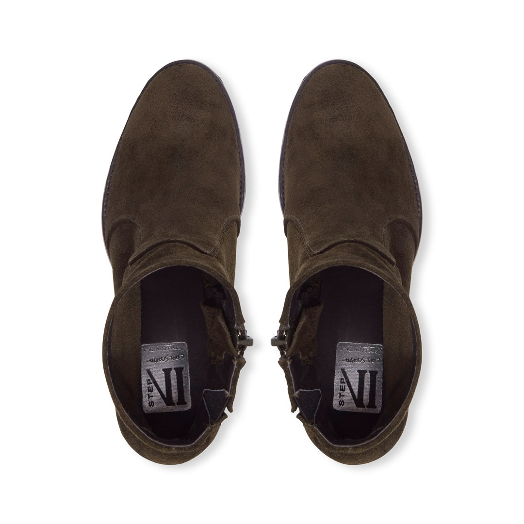 Disagio Green Suede Ankle Boots