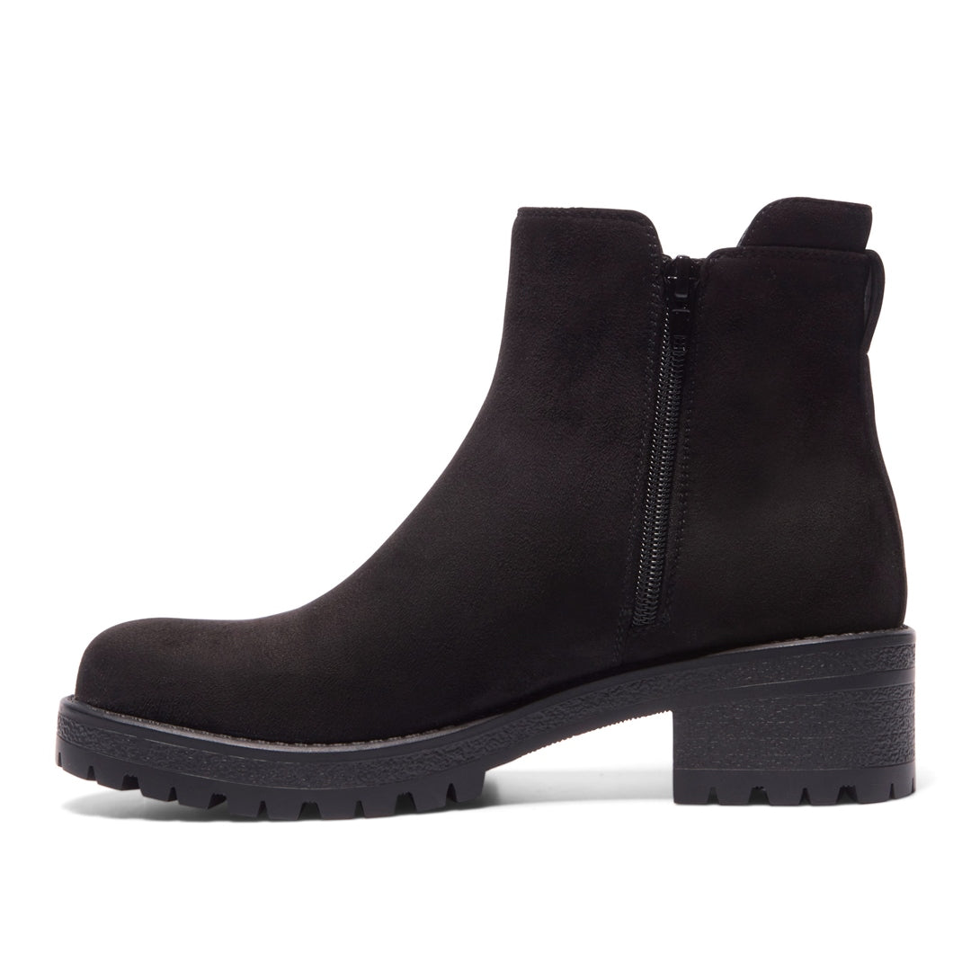 Gandino Black Suede Ankle Boots