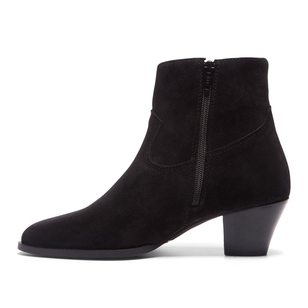 Insieme Black Suede Ankle Boots