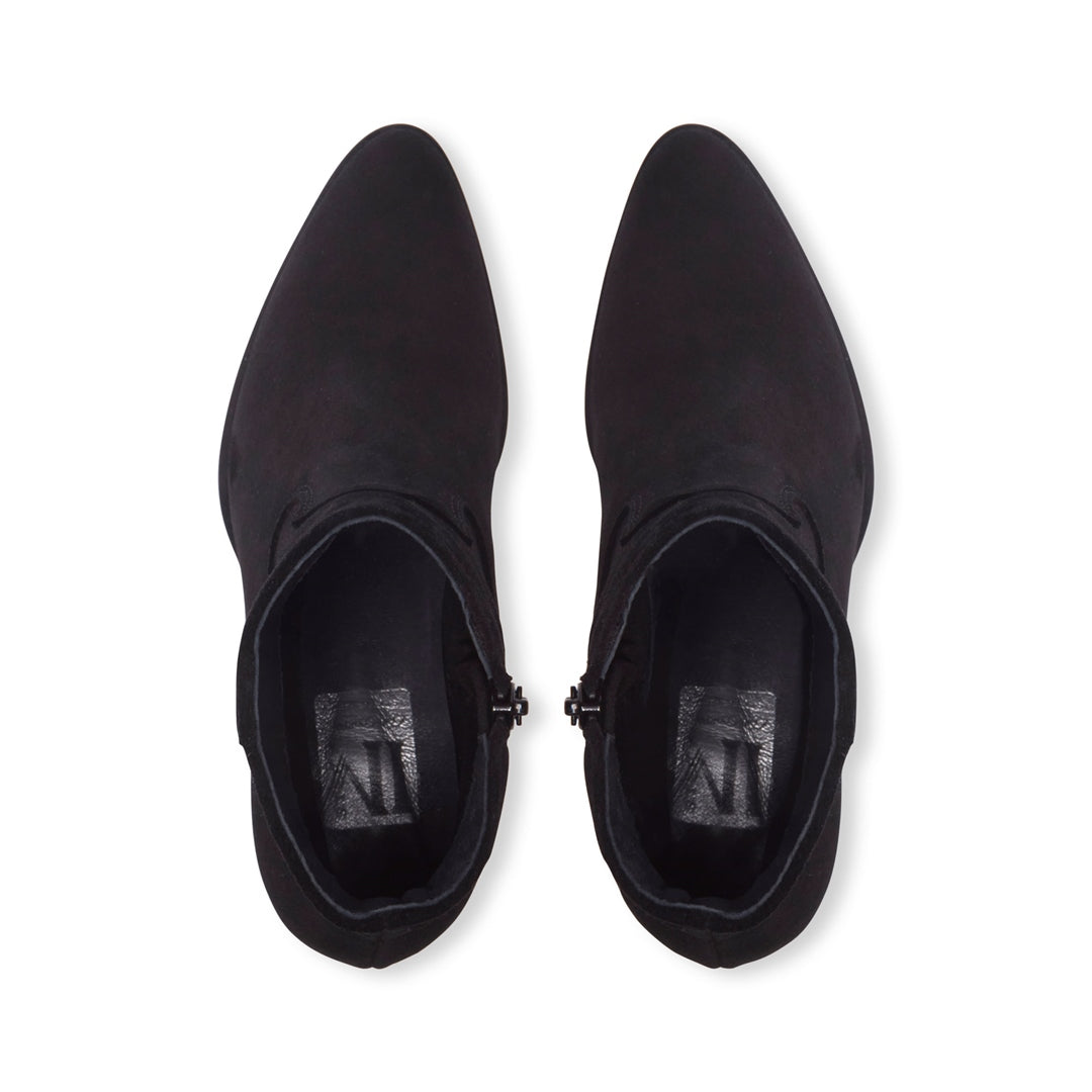 Insieme Black Suede Ankle Boots