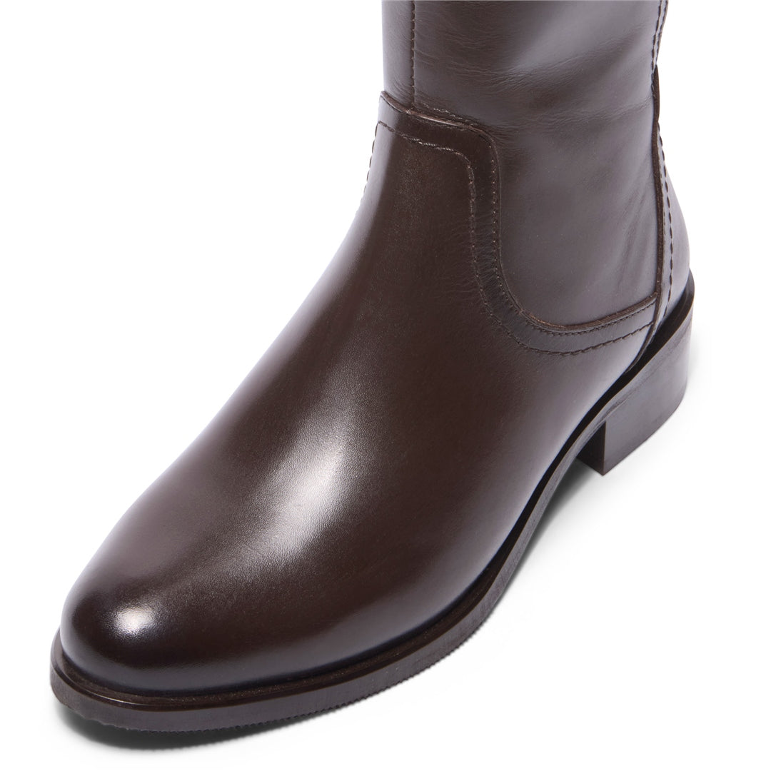 Jolette Brown Leather Boots