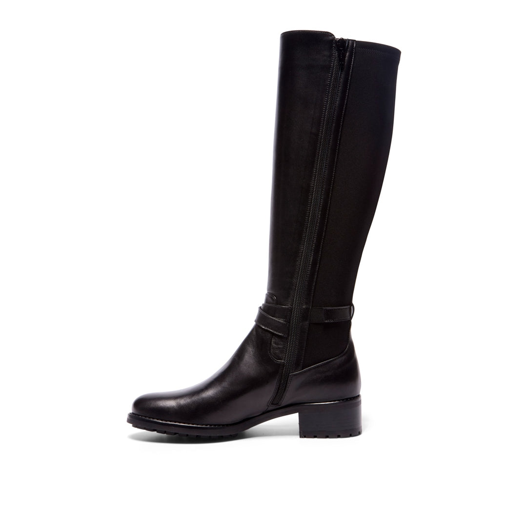 Levona Black Leather Boots