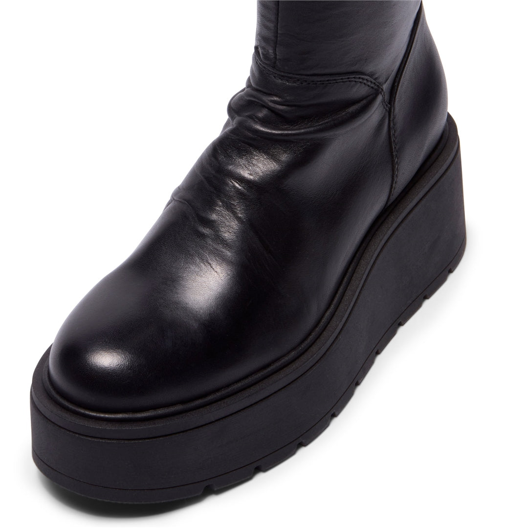 Lorenzetti Black Leather Ankle Boots