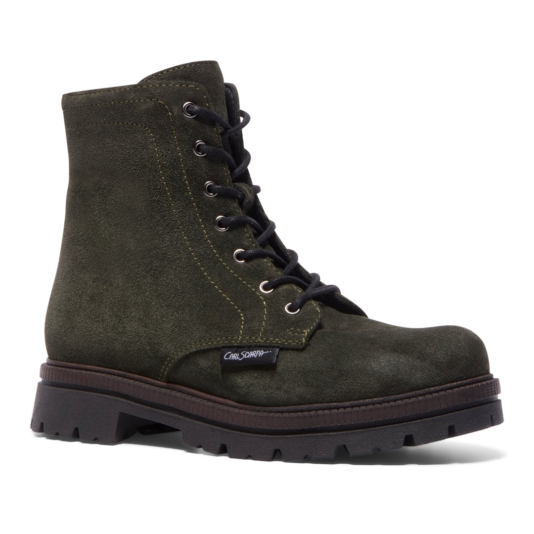 Pianna Green Suede Ankle Boots