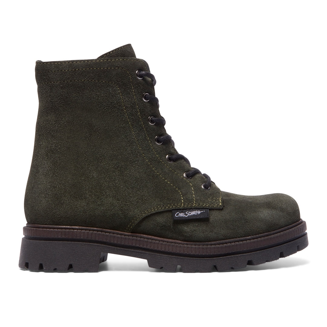 Pianna Green Suede Ankle Boots
