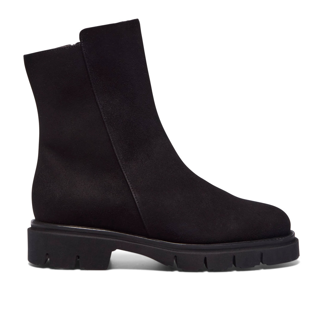 Pinsara Black Suede Ankle Boots