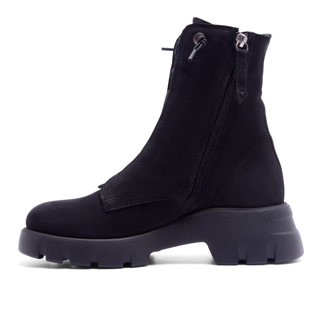 Prevale Black Suede Ankle Boots