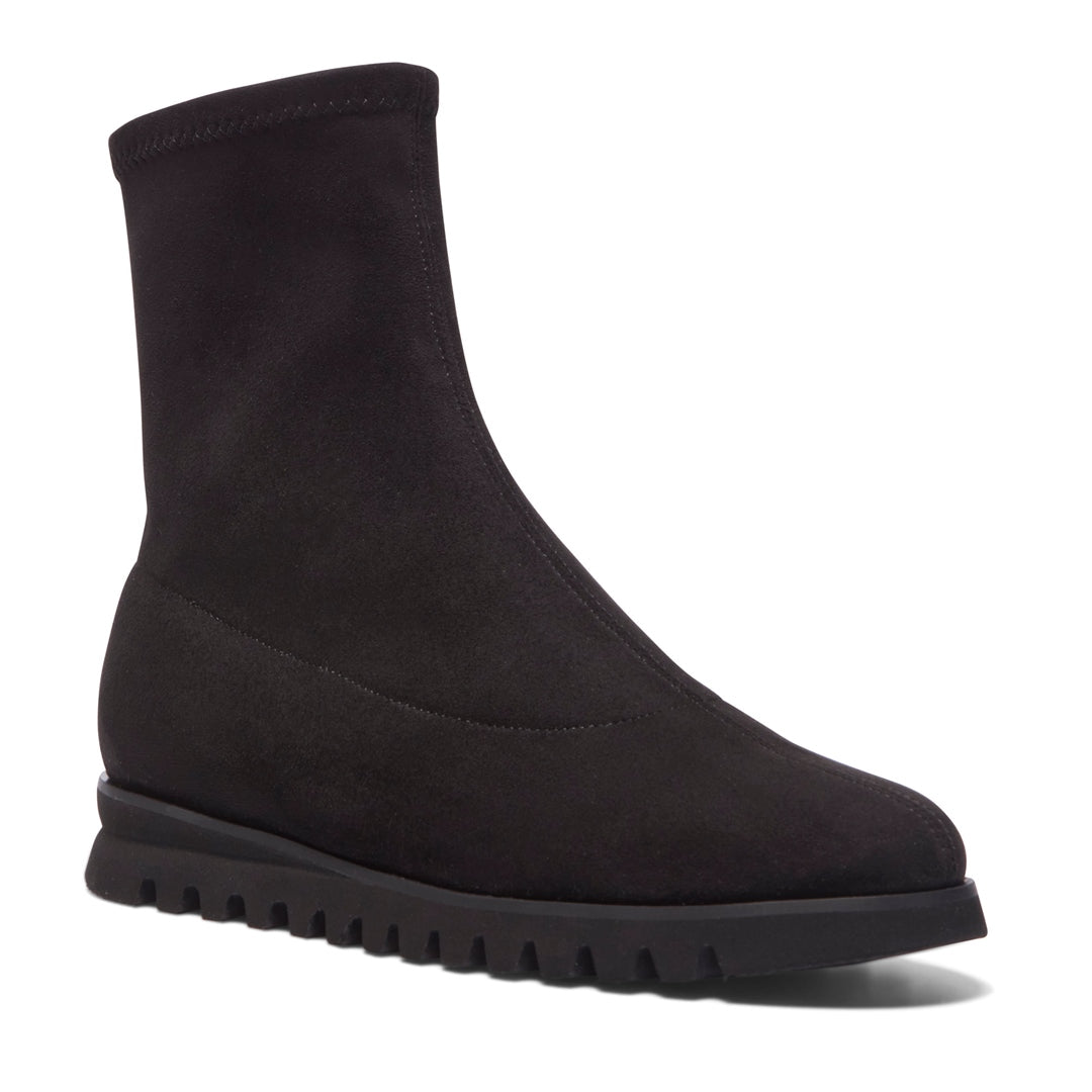 Roana Black Suede Ankle Boots