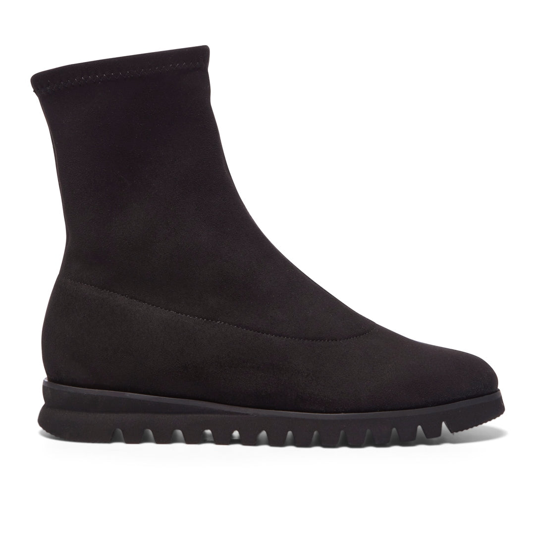Roana Black Suede Ankle Boots
